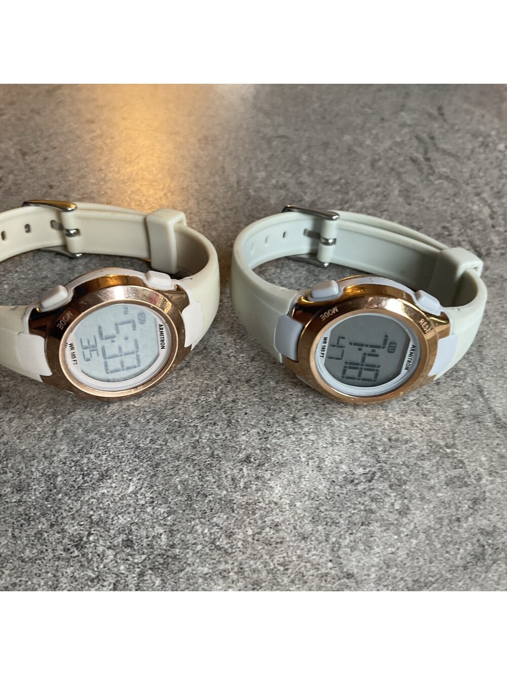 Beautiful Pair of Armitron Womens Digital Watches Both Watches Run Great A18